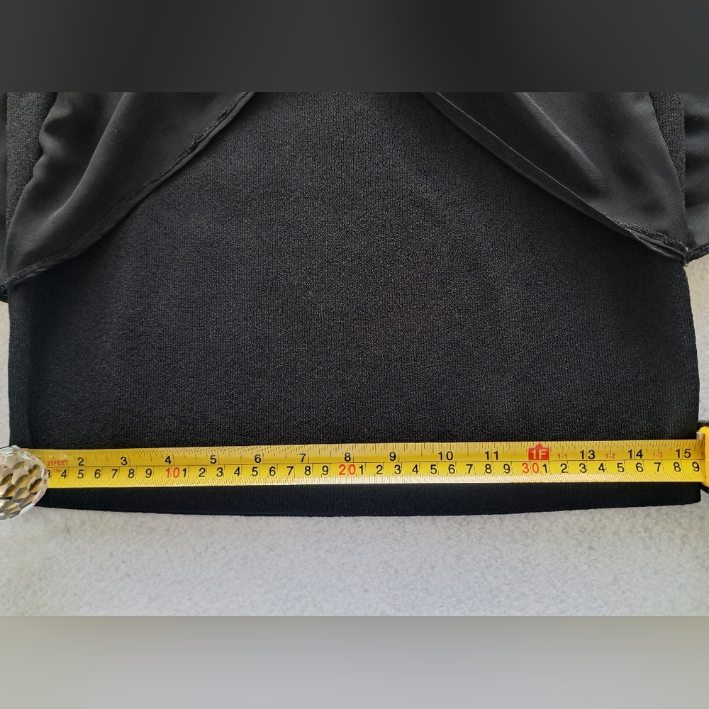 Jones New York Black Beaded Flutter Sleeve Top - Picture 6 of 10